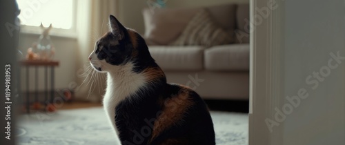Adorable profile of a curio...