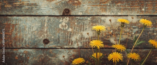 Weathered wooden backdrop w...