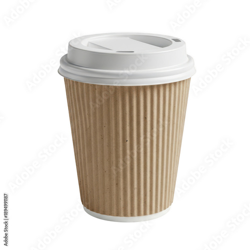 Wallpaper Mural Disposable coffee cup with lid isolated on transparent background, isolated on white background Torontodigital.ca