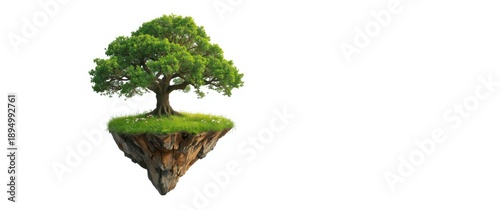Isolated floating island wi...