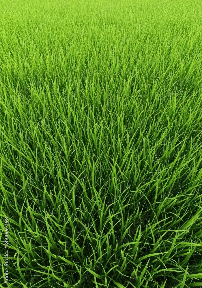 Fototapeta premium Lush green herbage grass texture background filling the entire frame, showing healthy growth for grazing animals or agricultural use, uncultivated, sunlight, meadow