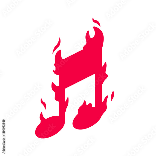 vector illustration of a fire