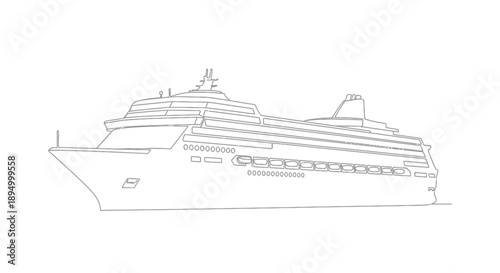 cruise ship illustration