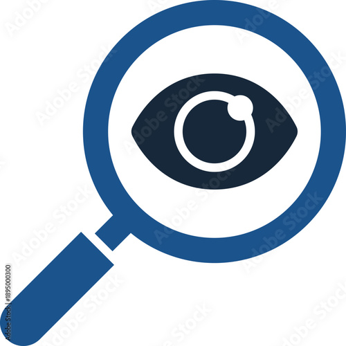 Cyber security eye scan icon digital protection illustration vector