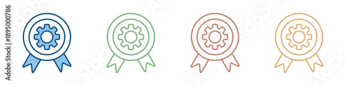 Achievement Icon Set Multiple Style Collection 