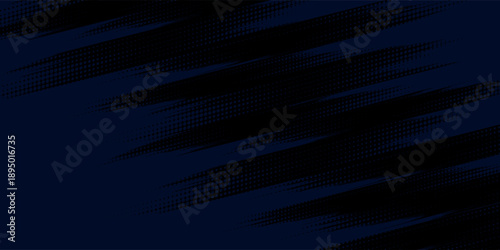 black halftone dots blue color pattern gradient grunge texture background. Dot pop art comic sport style vector illustration