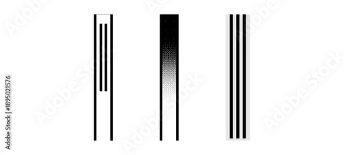 Vertical Line Pattern.Vertical Separator Lines for UI and Layout. Side Panel Short pant and shirts.
