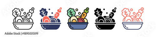 Healthy Meal multiple icon