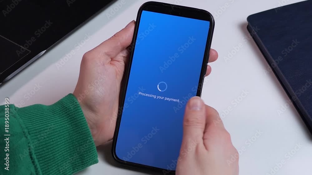 Purchasing a budget flight ticket via smartphone. High-quality UI ...