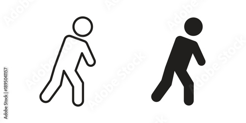 Fatigue icon set. Black icon on white background