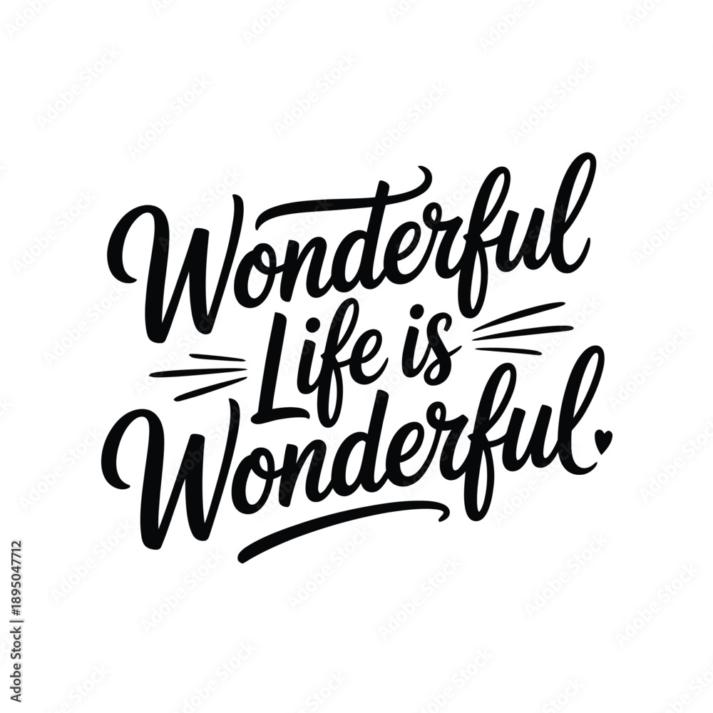 Fototapeta premium Beautiful inspirational quote typography design
