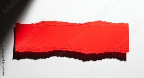 torn red paper on white background, creative design Free Download torn red paper on white background, creative design - GFXLoad