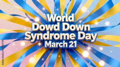 World Down Syndrome Day Graphic Banner Background