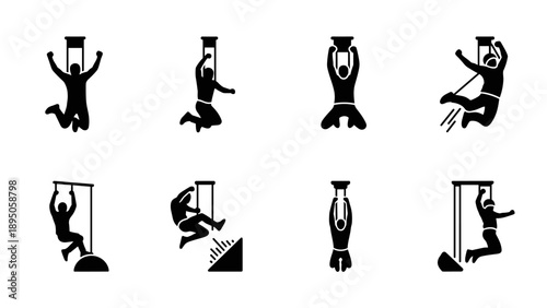 Silhouette collection of dynamic escape room challenges and strategies