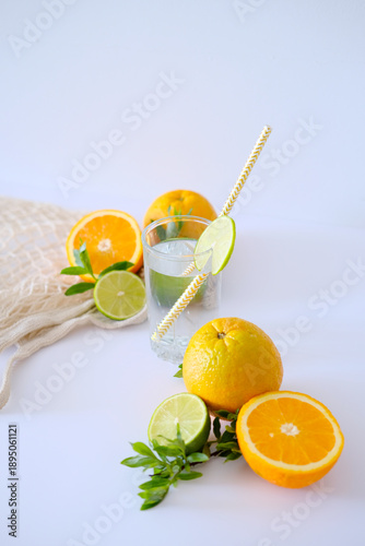 Sliced Orange with Citrus Infused Water