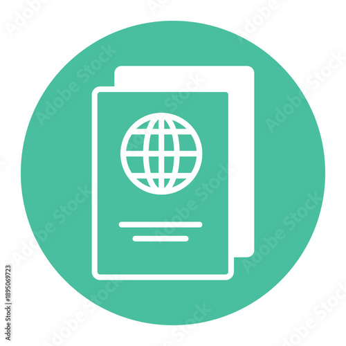 Passport Vector icon which can easily modify or edit