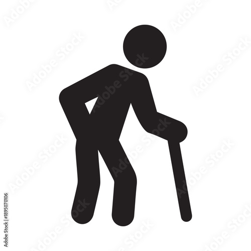 old man icon illustration
