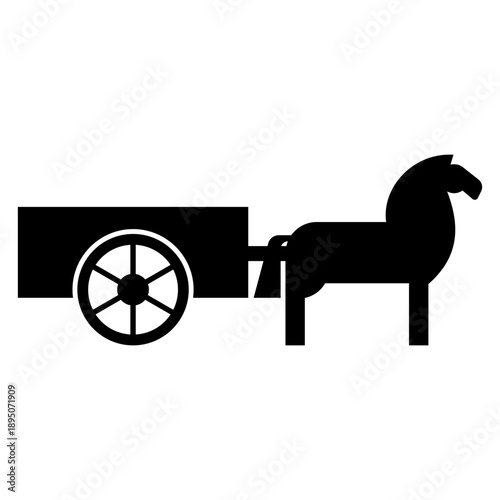 horse drawn carriage icon
