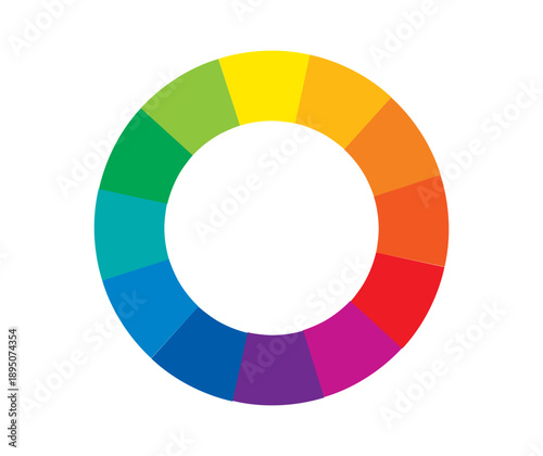 This is a color chart of 12 colors