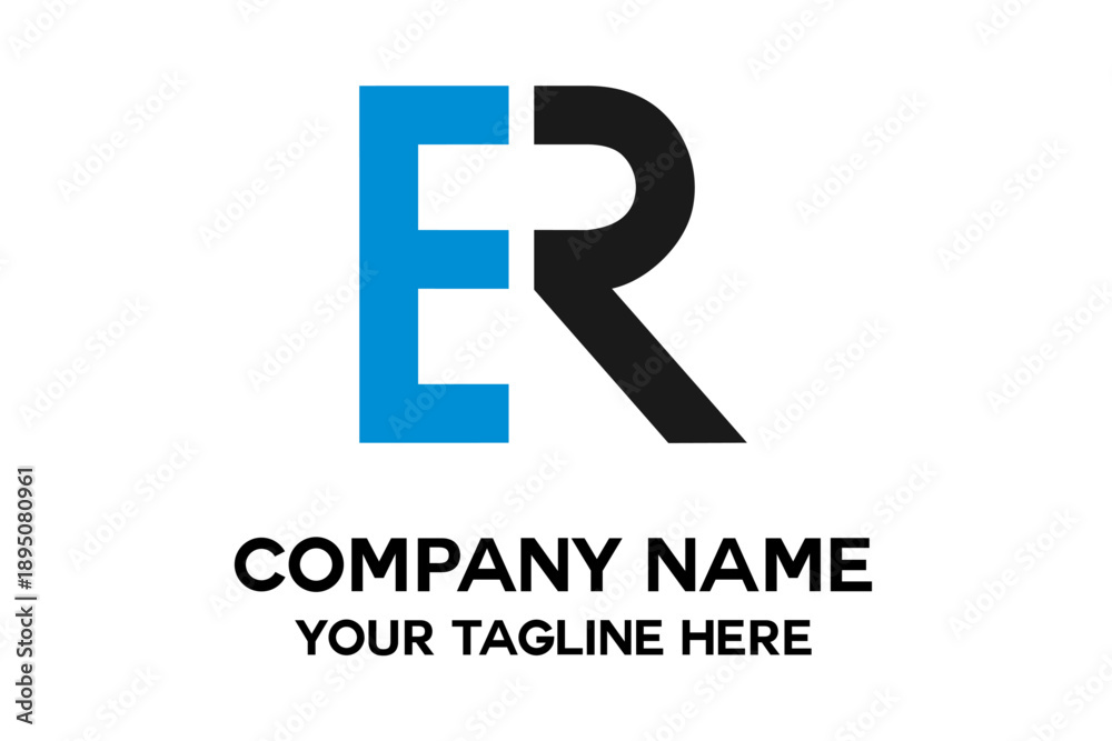 Obraz premium letter ER logo