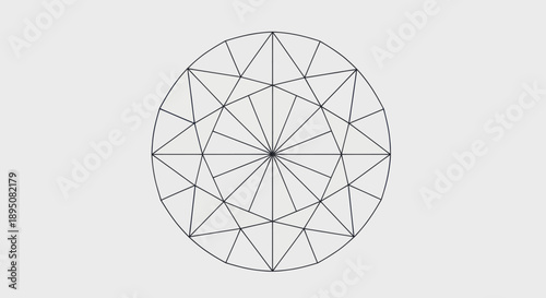 Abstract geometric pattern resembling a diamond cut