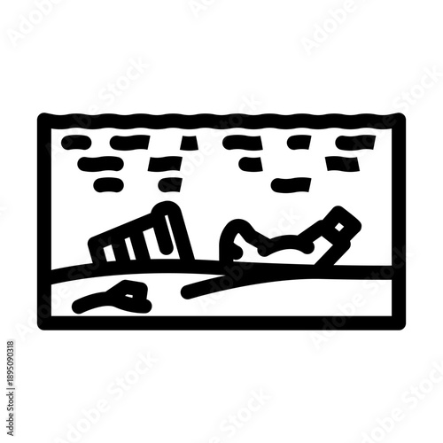 Ocean pollution with plastic waste and garbage floating in the water and settled on the seabed, illustrating environmental damage and the urgent need for a clean ecosystem