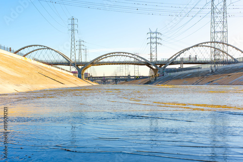 Wallpaper Mural Sixth Street Viaduct Bridge Over Los Angeles River in Downtown LA Torontodigital.ca