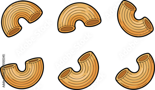 Macaroni Pasta Set Dry Shaped Pasta Made with Durum Wheat