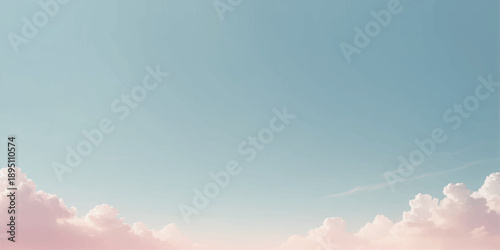 Serene cloudscape under sunny daylight suitable for modern nature themed backgrounds