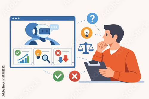 Human evaluating ai robot decision making and ethical implications