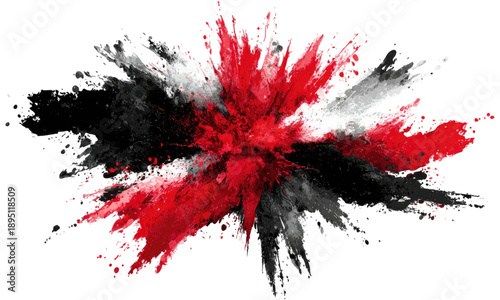 Red and Black Powder Explosion

Dramatic Color Powder Splash

Abstract Dual Color Dust