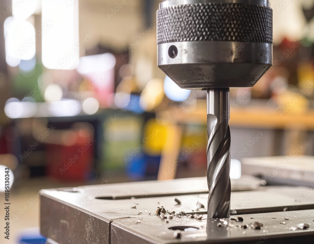 custom made wallpaper toronto digitalIndustrial drill bit cutting metal on a machine in a workshop