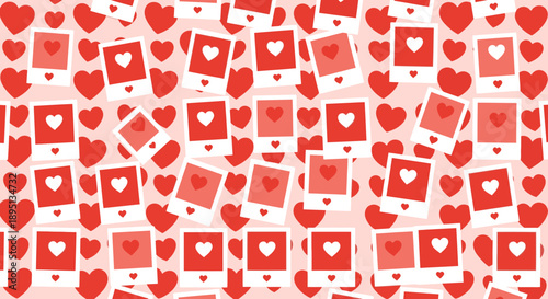 Social media icons and likes pattern.