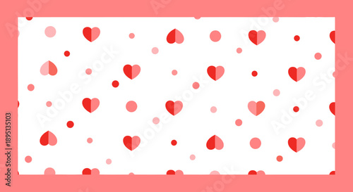 Valentine's Day heart pattern background design.