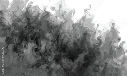 Flowing smoke motion creating a refined abstract design