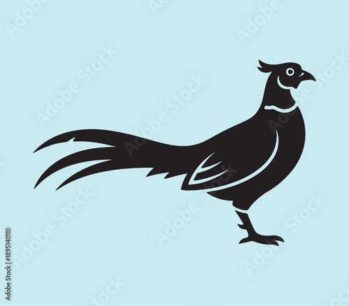 Common Pheasant The Vibrant and Majestic Game Bird of the Wild vector silhouettes illustration design 