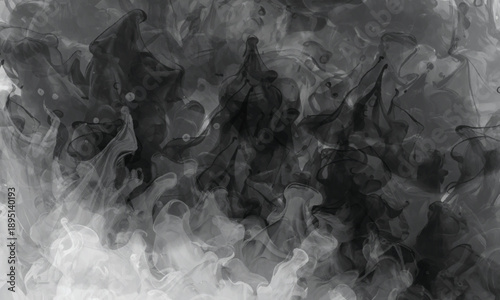 Abstract smoke movement capturing organic transformation