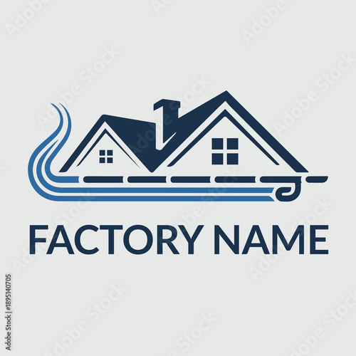 Strong factory home construction logo