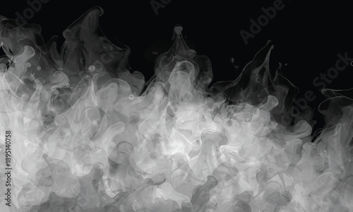 Abstract smoke patterns expressing depth and subtle movement