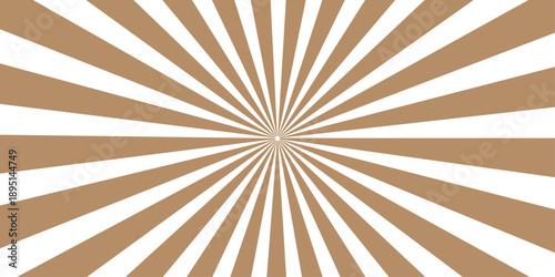 Vintage brown grunge sunburst background with retro rays and a dirty paper texture design featuring a weathered starburst pattern for an old wallpaper backdrop illustration