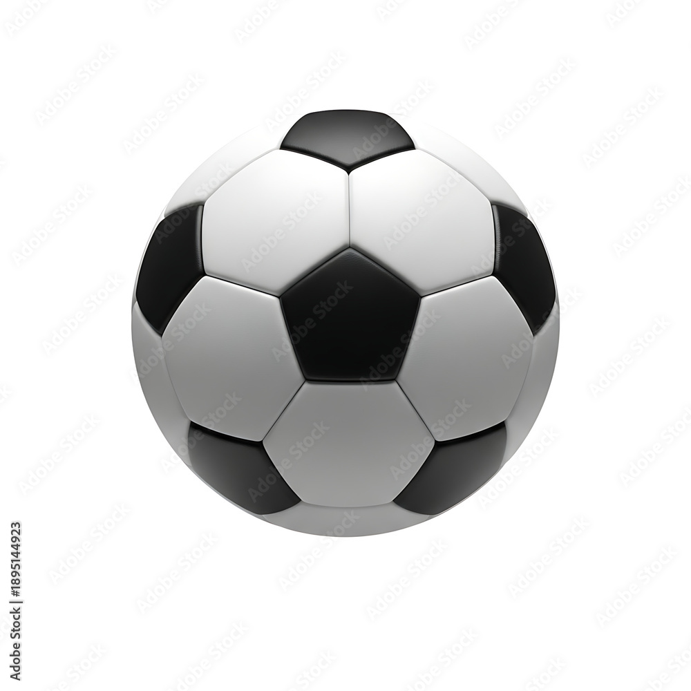 Fototapeta premium A soccer ball on transparent background