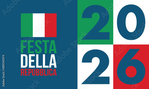 Free Download Italia. Festa della Repubblica Italiana. Text in italian: Italian Republic Day. Happy national holiday. Celebrated annually on June 2 in Italia. Italy flag. Patriotic design. Vector poster - GFXLoad