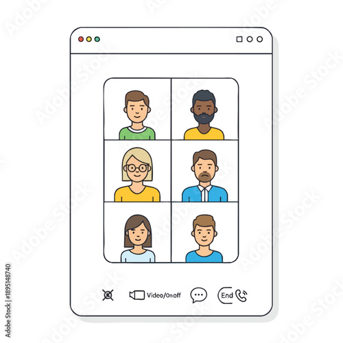 Online Meeting with Diverse Group