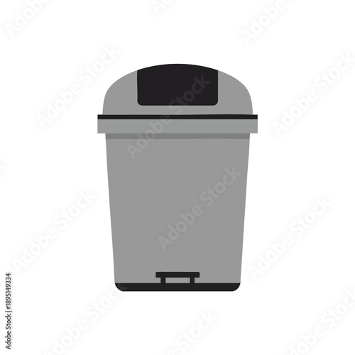 Grey Waste Bin with Pedal