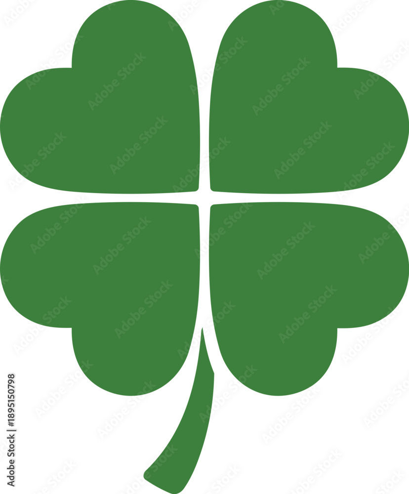 Fototapeta premium St. Patrick Shamrock Celebration Icon