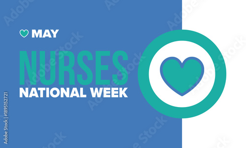 National Nurses Week. Thank you nurses. Medical and health care concept. Fighters against viruses and diseases. In honour of the doctors. Celebrated annual in United States. Vector illustration poster