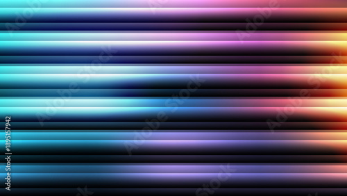 Vibrant abstract background with dynamic lines and colors, viewed from a straight-on perspective, showcasing a mesmerizing digital art scene.