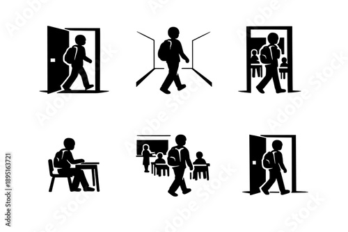 Health and fitness icon set. Containing exercise, workout, strength, body, yoga, gym, nutrition, wellness, running, training and more.