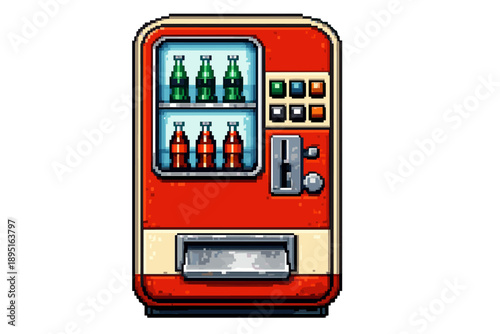 Vending machine icon set. Including drink, soda, snack, food, purchase, coins, button, selection, dispenser, and more.