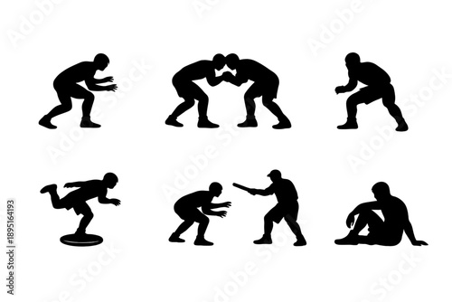 Animal icon set. Featuring bear, lion, tiger, elephant, monkey, and kangaroo.